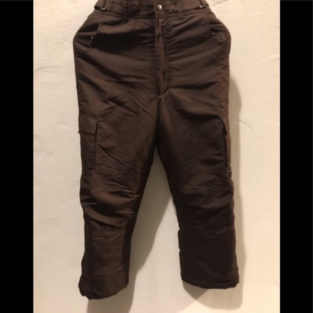 Brown ski pants boys